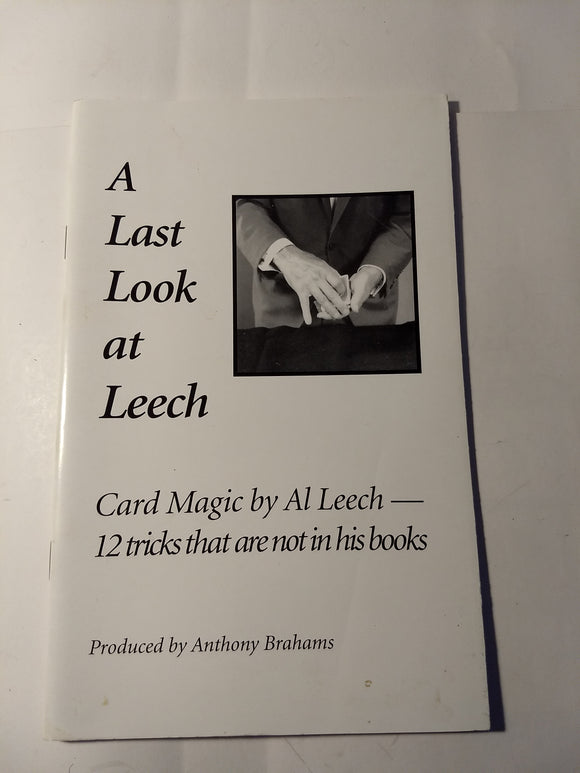 Al Leech; Anthony Barahams - A Last look At Leech