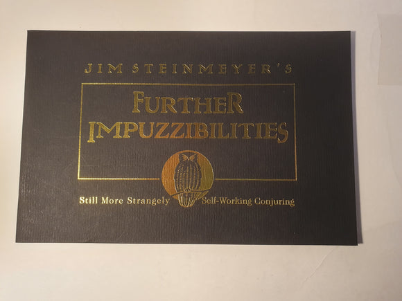 Jim Steinmeyer - Further Impuzzibilities