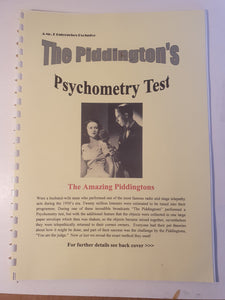 Mr 'E' Enterprises - The Piddington's Psychometry test