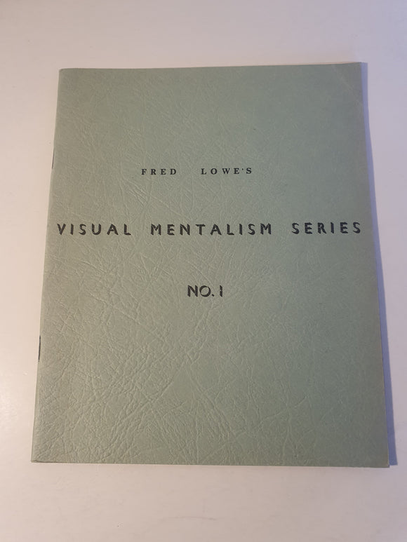 Fred Lowe - Visual mentalism Series No.1