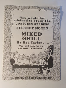 Rex Taylor - Mixed Grill - Lecture Notes