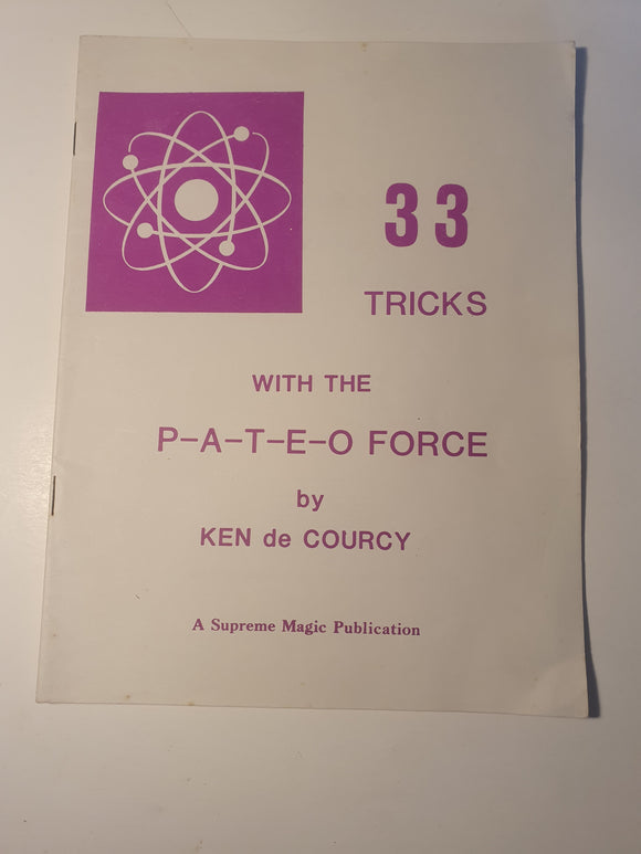 Ken de Courcy - 33 tricks with the P-A-T-E-O force