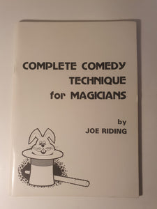 Joe Riding - Complete Comedy Technique for Magicians