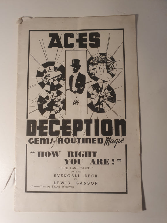 Lewis Ganson - Aces Deception (How right you are)