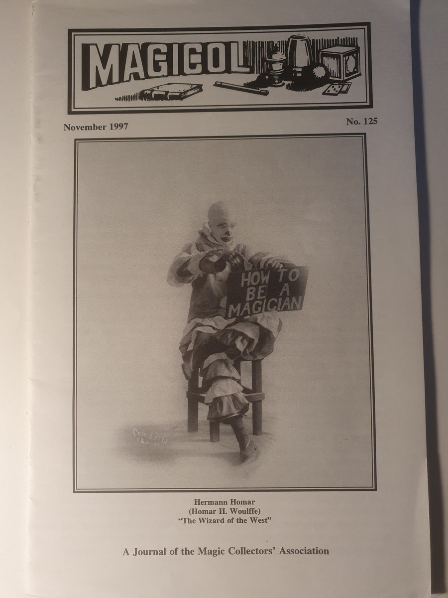 Magicol; David Meyer - Magicol Journal No. 125 Nov 1997 – Martin Breese ...