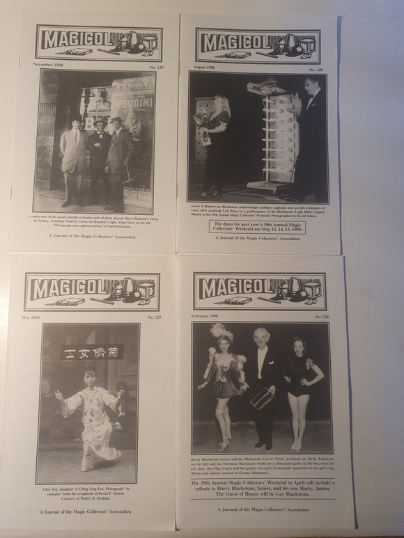Magicol; David Meyer - Magicol Journal  1998 - all 4 magazine issues