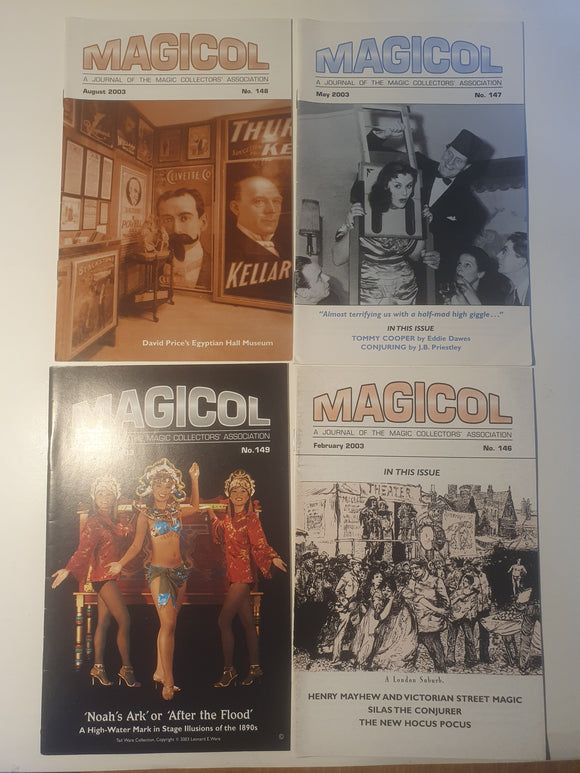 Magicol; David Meyer - Magicol Journal  2003 - all 4 magazine issues