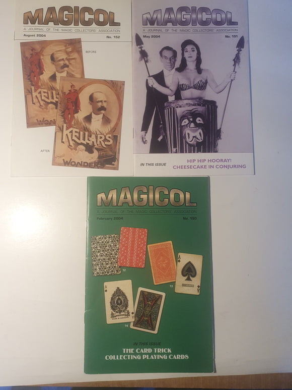 Magicol; David Meyer - Magicol Journal  2004 - three magazine issues