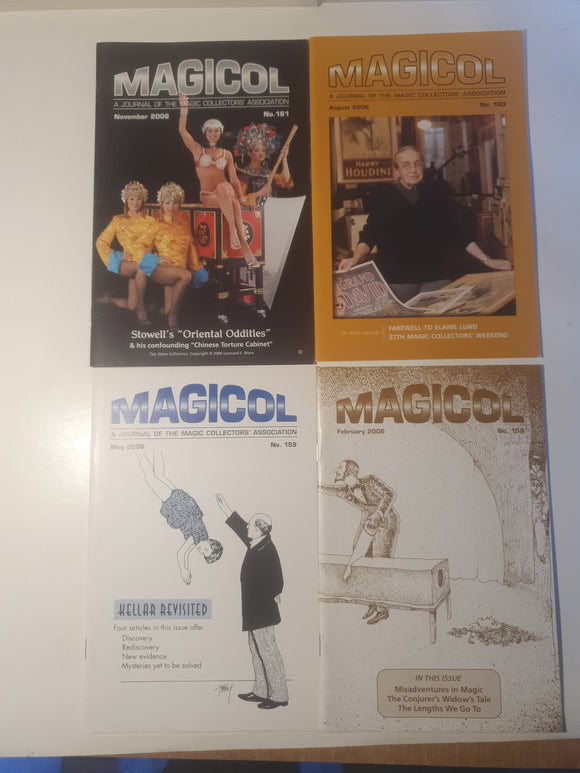 Magicol; David Meyer - Magicol Journal  2006 - all 4 magazine issues