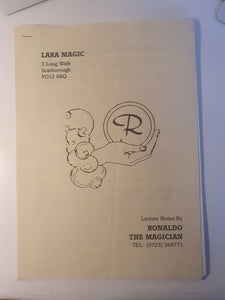 Ronaldo - Lecture Nots by Renalso the Magician