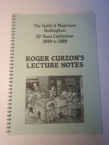 Roger Curzon - Lecture Notes
