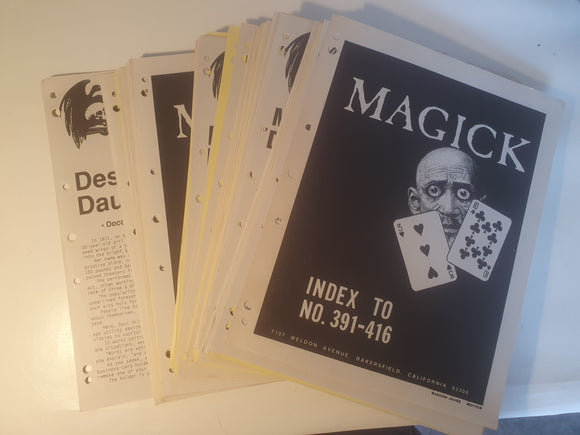 Bascom Jones - Magick -  Issues 391 to 468.  Unbound originals