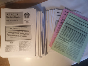 Al Smith - Abacus Magic Magazine Vols 3 to 10.  Loose  copies