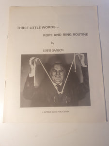 Lewis Ganson - Three Little Words - Rope and Ring Routine