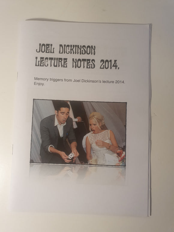 Joel Dickinson - Lecture Notes 2014