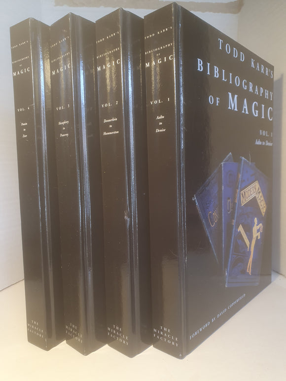 Todd Karr  - Bibliography of Magic - all four volumes
