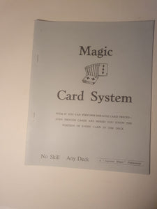 Supreme; Abbotts - Magic Card System