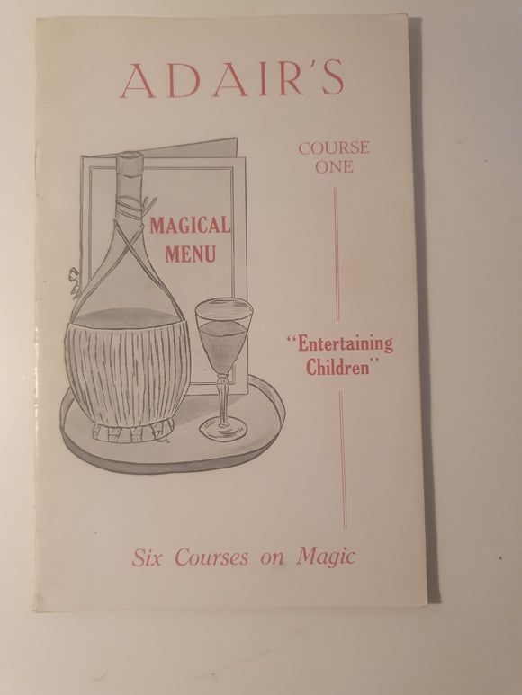 Ian Adair - Magical Menu Course One - Entertaining Children - Signed