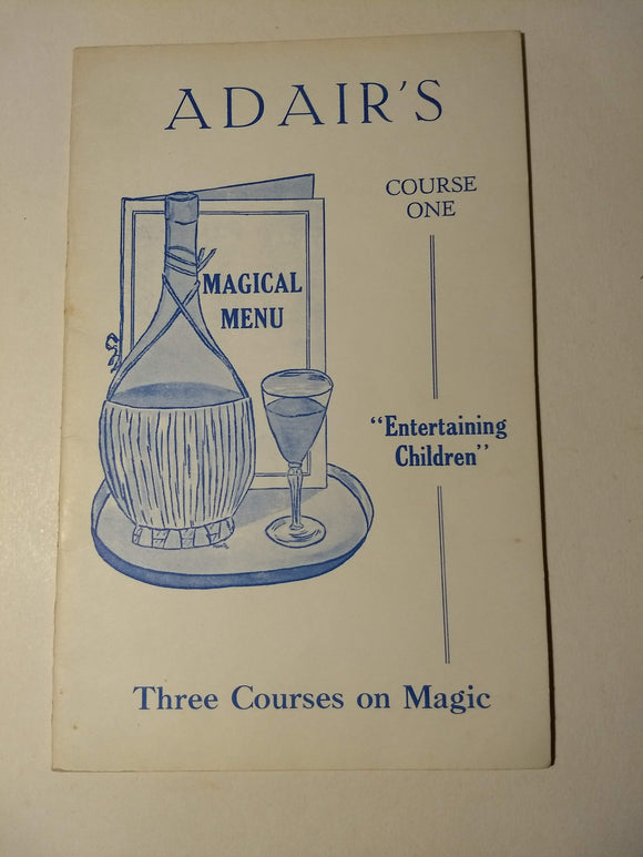 Ian Adair - Magical Menu Course One - Entertaining Children