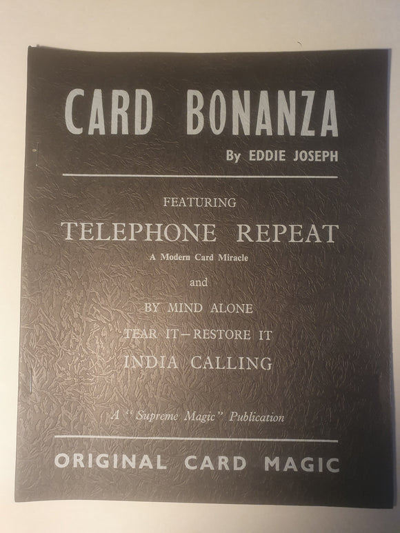 Eddie Joseph - Card Bonanza