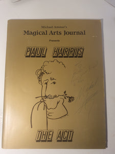 Paul Harris  -  Michael Ammar's Magical Arts Journal -  The Act   Vol 2 nos 9-12