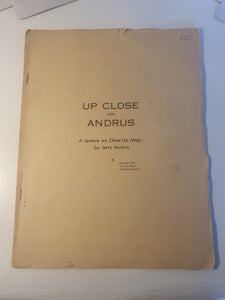 Jerry Andrus - Up Close with Andrus