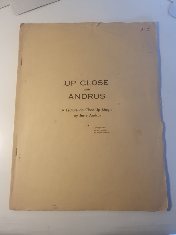 Jerry Andrus - Up Close with Andrus