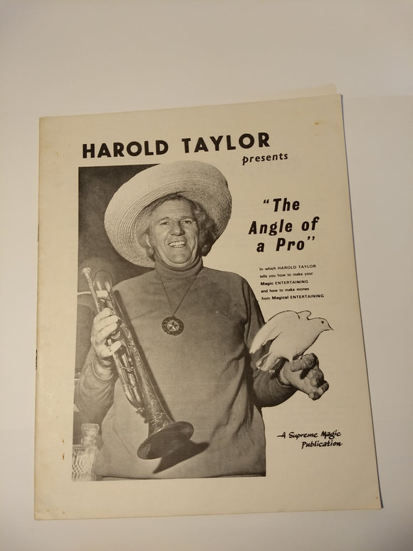 Harold Taylor - The Angle of a Pro