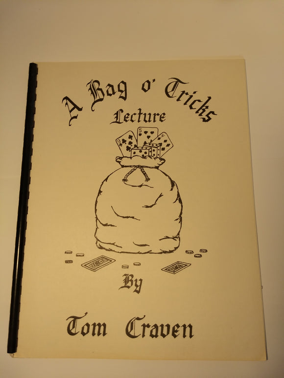 Tom Craven - A Bag of Tricks Lecture