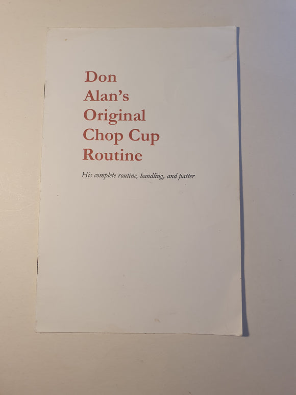 Don Alan - Original Chop Cup Routine