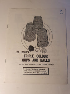 Ken de Courcy - Leo Leslie's Triple Colour Cups and Balls