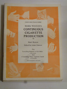 Lewis Ganson - Mark Weston's Continuous Cigarette production (Teach-in Series)