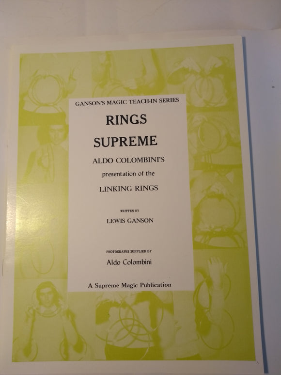 Lewis Ganson - Rings Supreme - Colombini's presentation of  the Linking Rings (Teach-in Series)