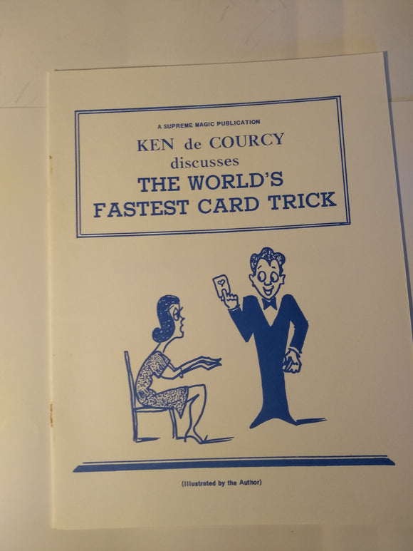 Ken de Courcy - discusses the World's fastest Card trick