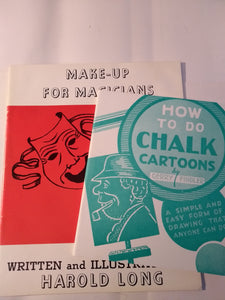 Make-up for magicians Plus How to do Chalk Cartoons - Harold Long, Gerry Findler