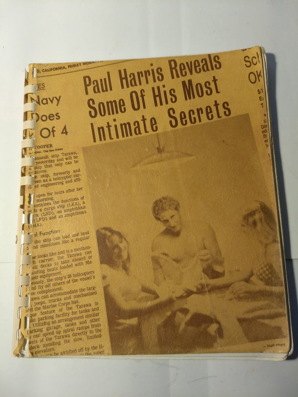 Paul Harris - Paul Harris reveals some of his Intimate secrets