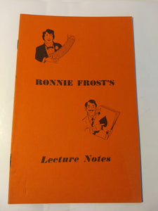 Ronnie Frost  - Lecture Notes