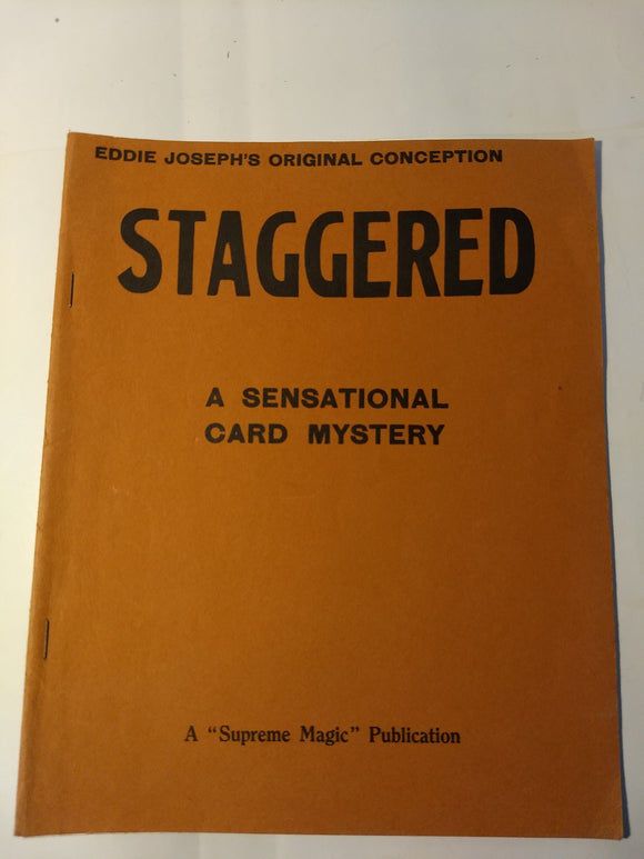 Eddie Joseph - Staggered - a sensational card mystery