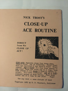 Nick Trost - Close-up Ace Routine