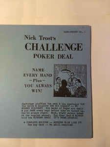 Nick Trost - Challenge Poker Deal