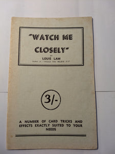Louis Lam - Watch me Closely