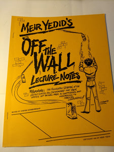 Meir Yedid - Off the Wall - Lecture Notes