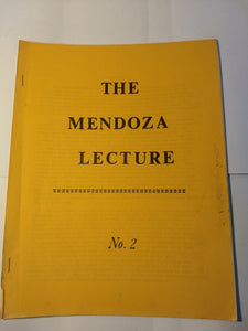 John Mendoza - The Mendoza lecture - No. 2