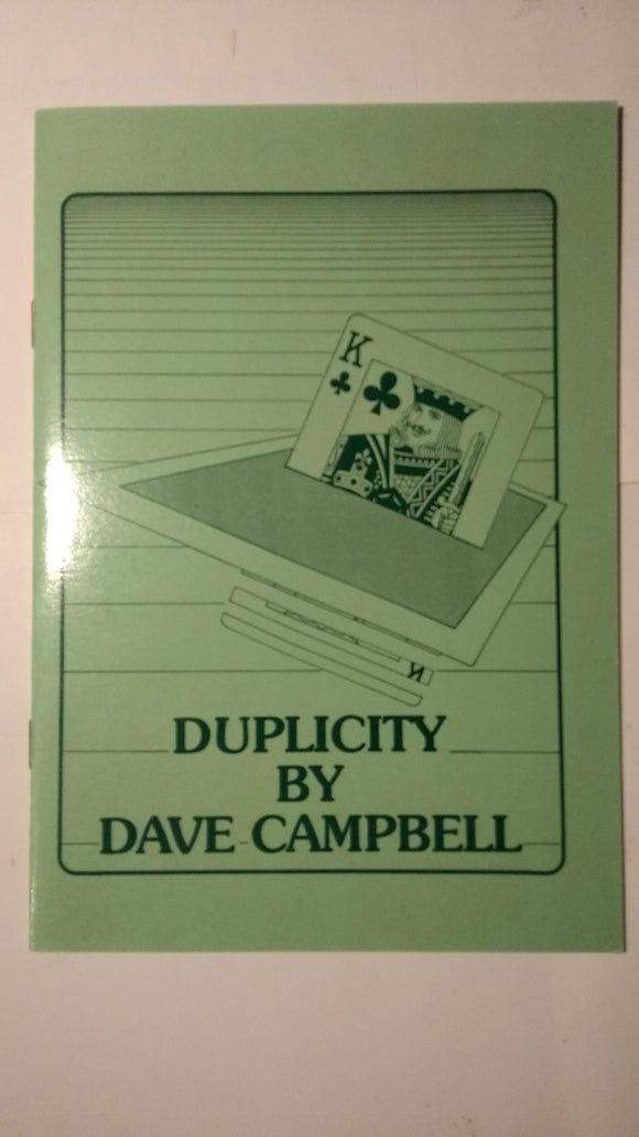 Dave Campbell - Duplicity - NEW