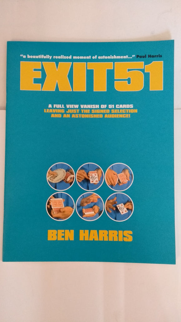 Ben Harris - Exit51- NEW SIGNED