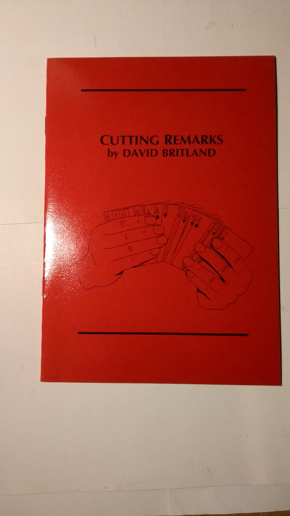 David Britland - Cutting Remarks - NEW