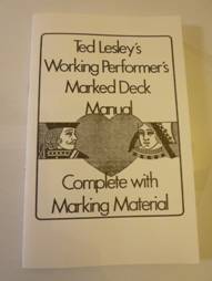 Ted Lesley Marked deck manual (no material included) - NEW